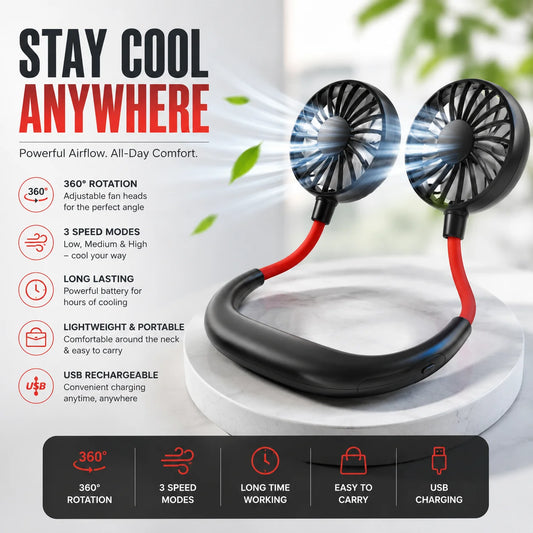 USB Portable Neck Fan