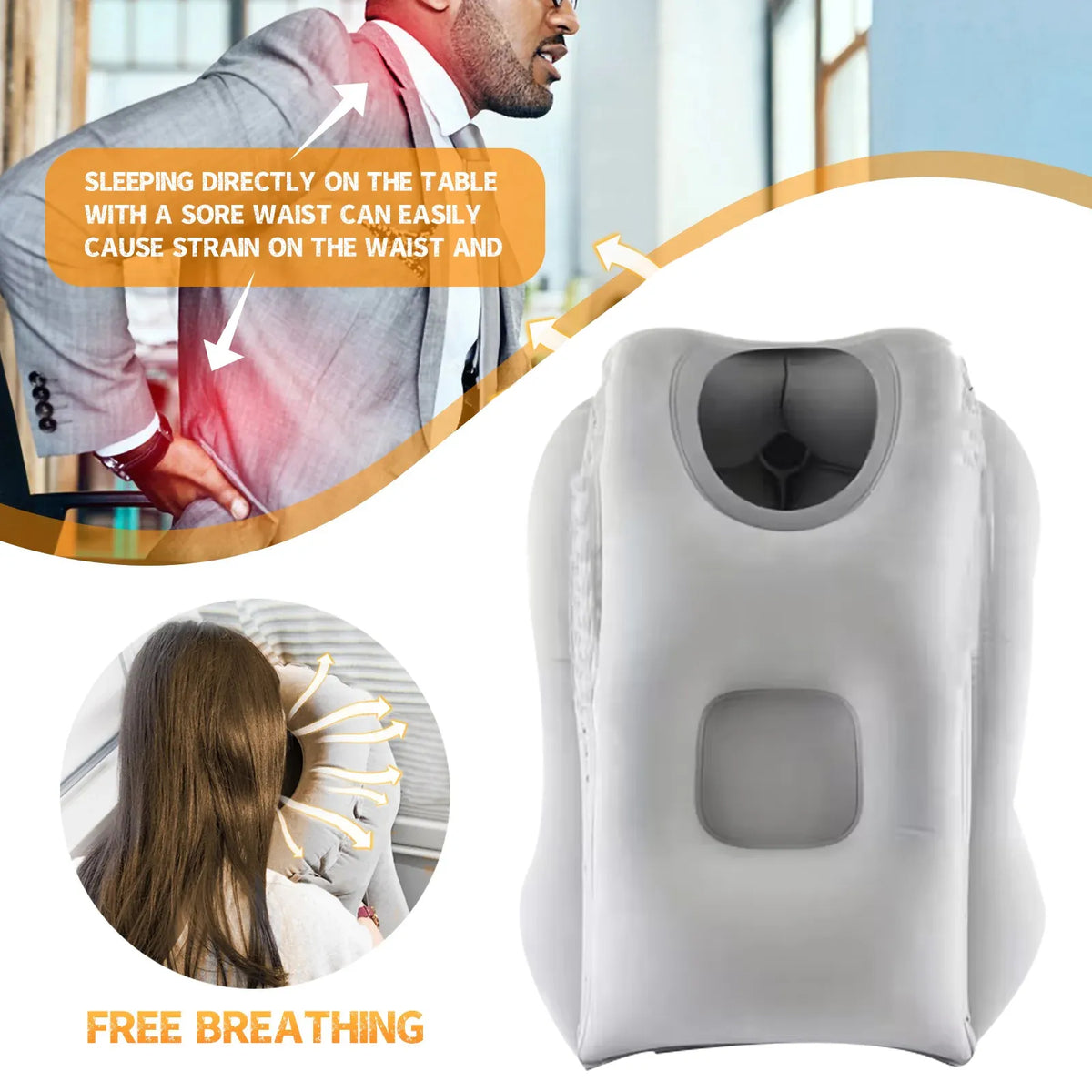 Inflatable Travel Pillow