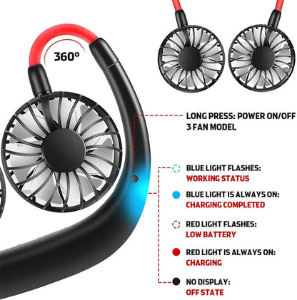 USB Portable Neck Fan