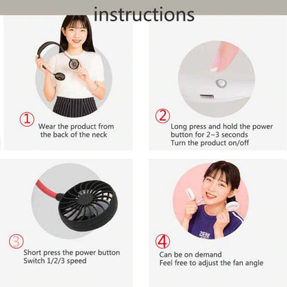 USB Portable Neck Fan